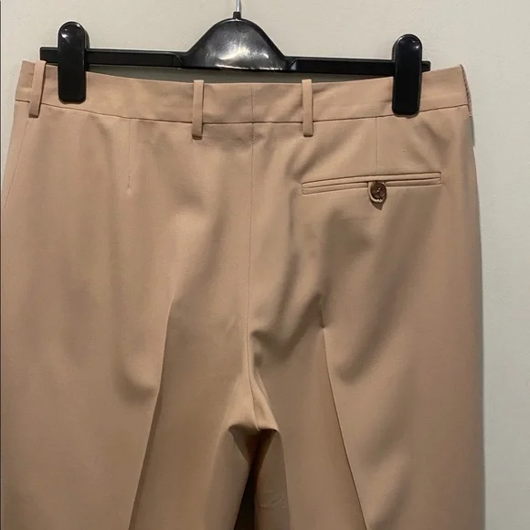 Maison Margiela Beige Dress Pants Wool Size IT 46 High Rise - Picture 9 of 16